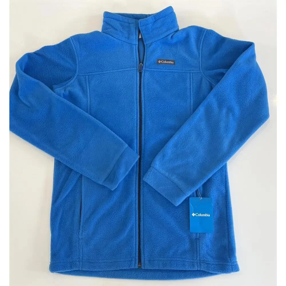 $45 COLUMBIA Big Boys Steen's Mountain II Fleece Size XL Blue Jacket